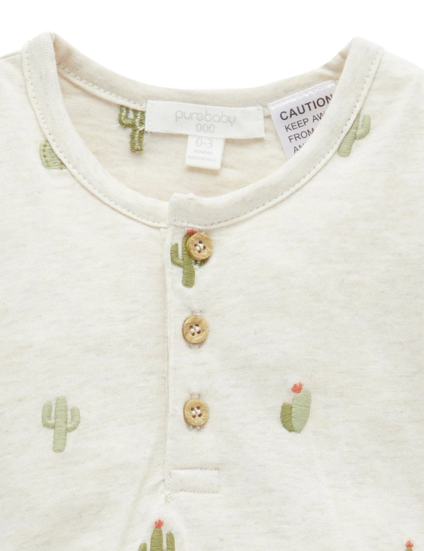 Embroidered Bodysuit - Cactus