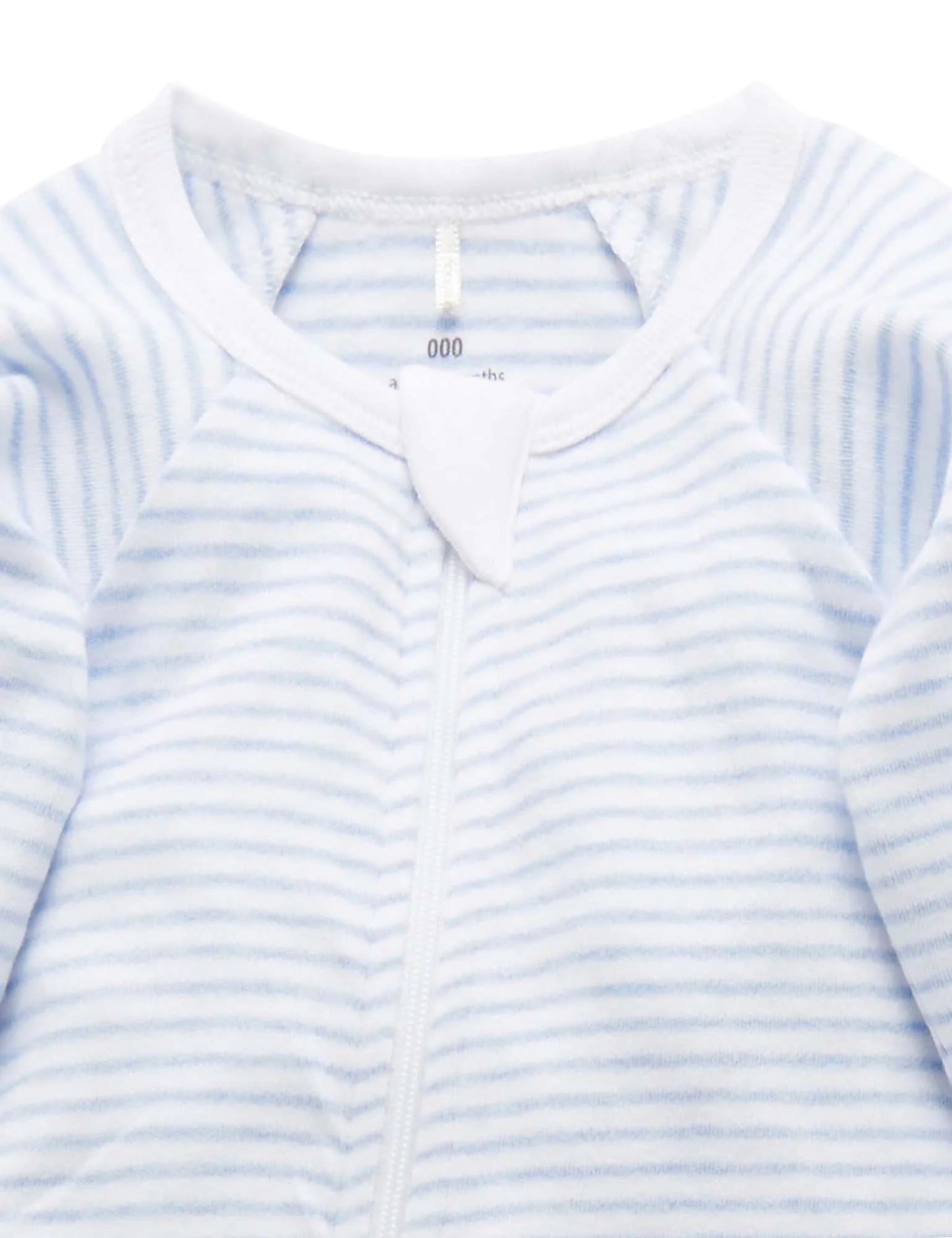 Pale Blue 2 Pack Zip Growsuit