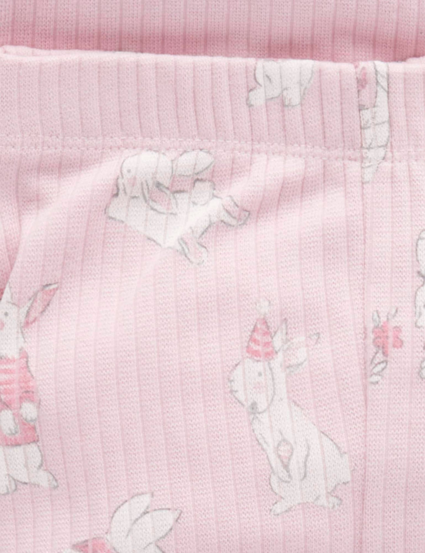 Rib PJ Set & Bunny Toy