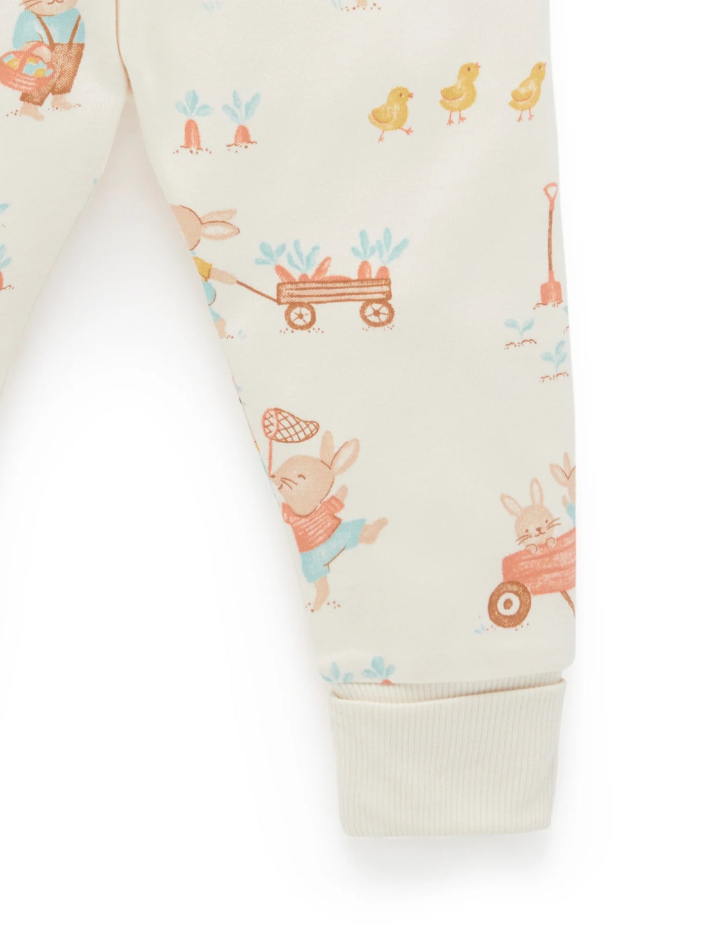 Long Sleeve Printed PJ Set - Garden Bunnies