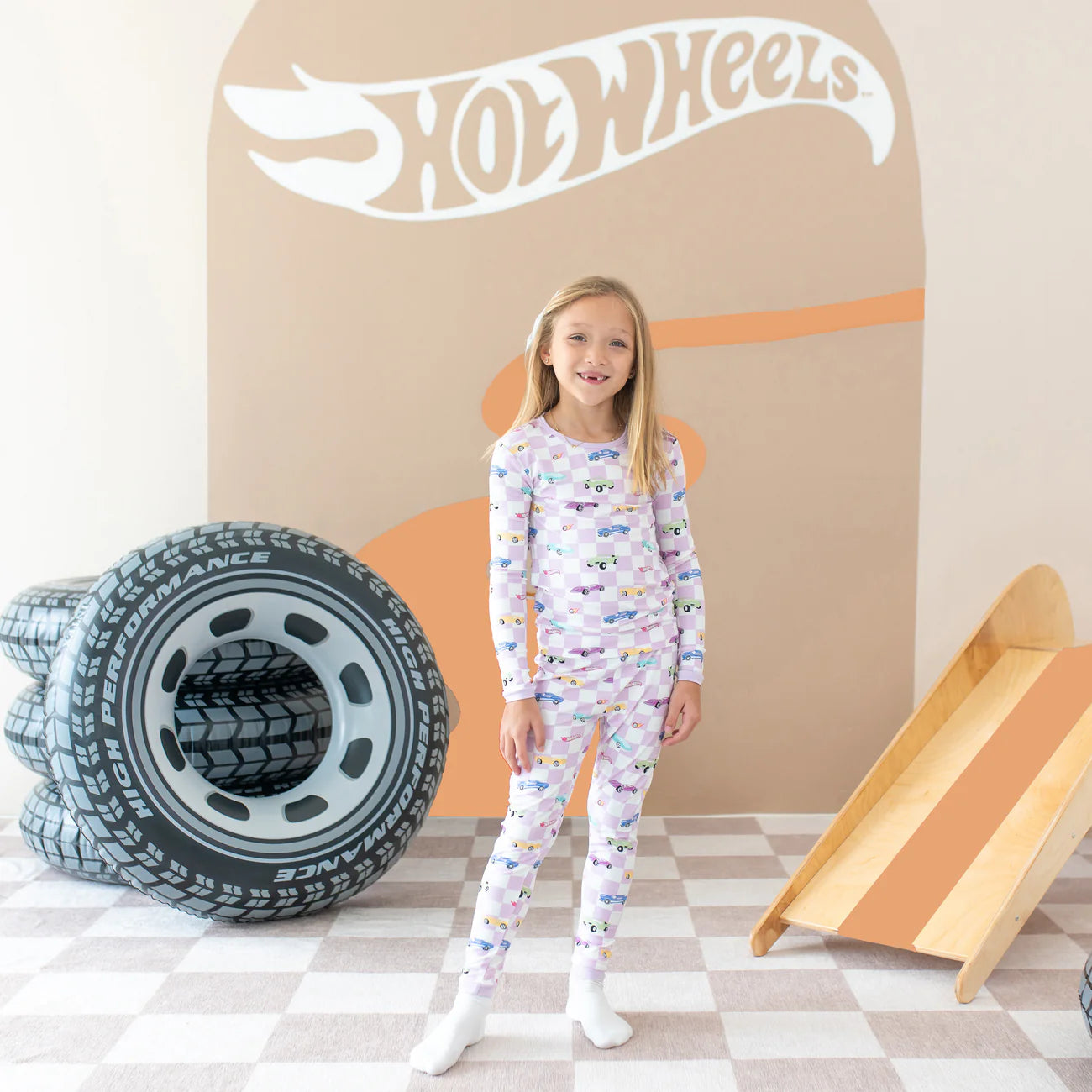 Long Sleeve Pajamas in Sparkles and Speed