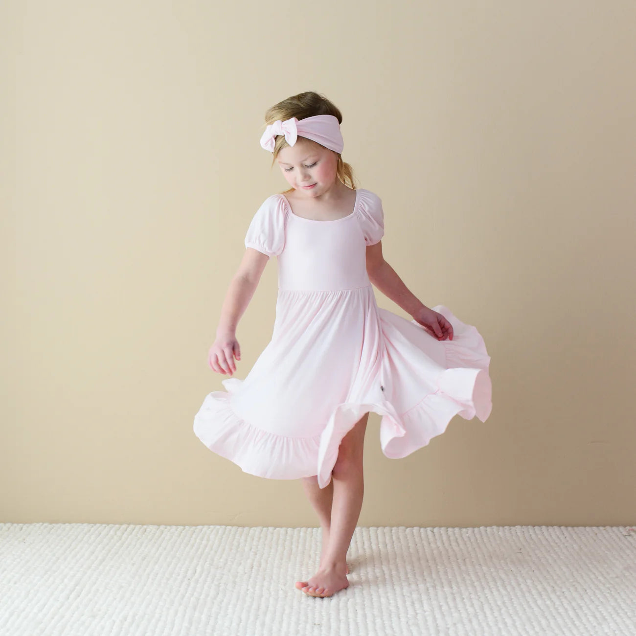 Puff Sleeve Twirl Dress