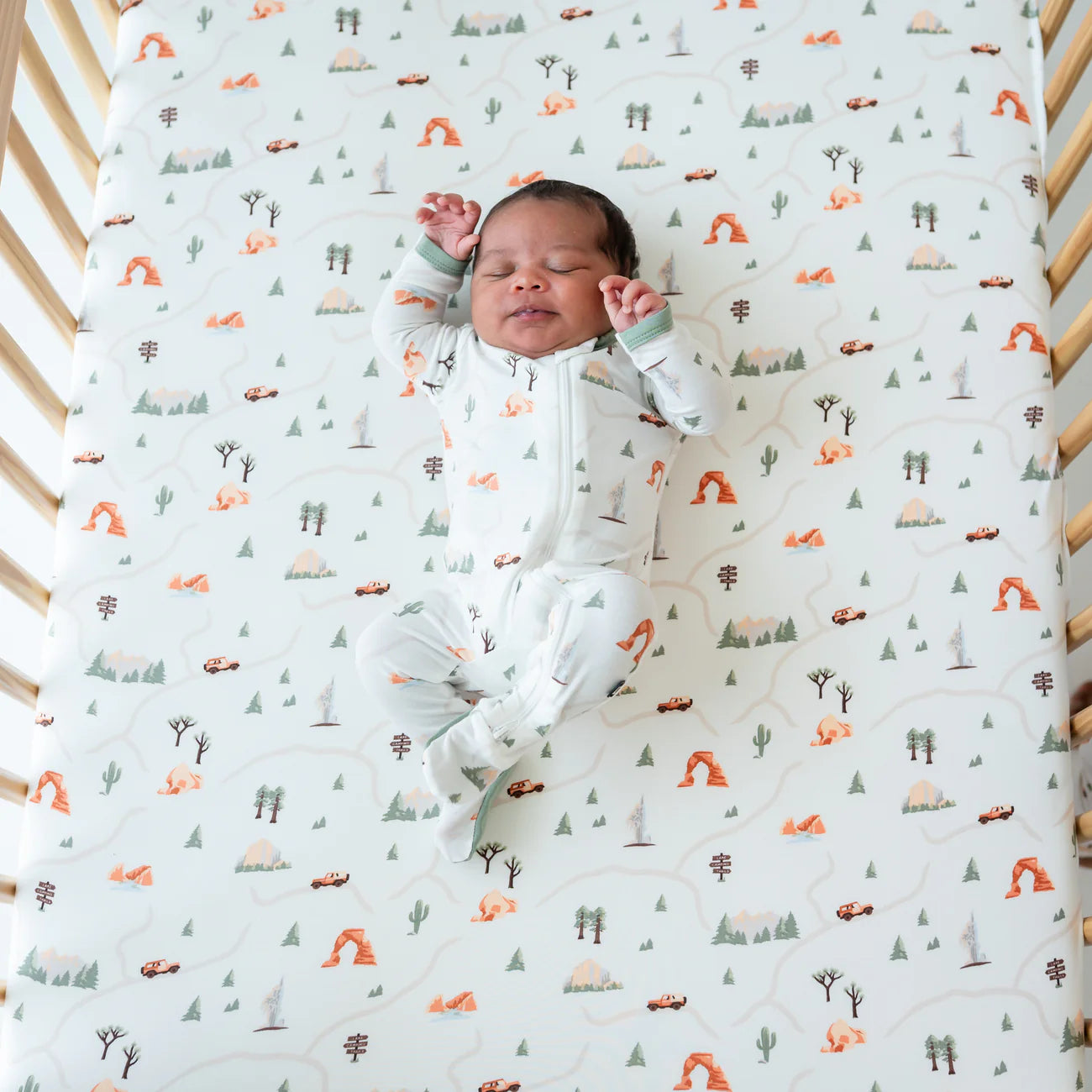 Crib Sheet in Road Trip