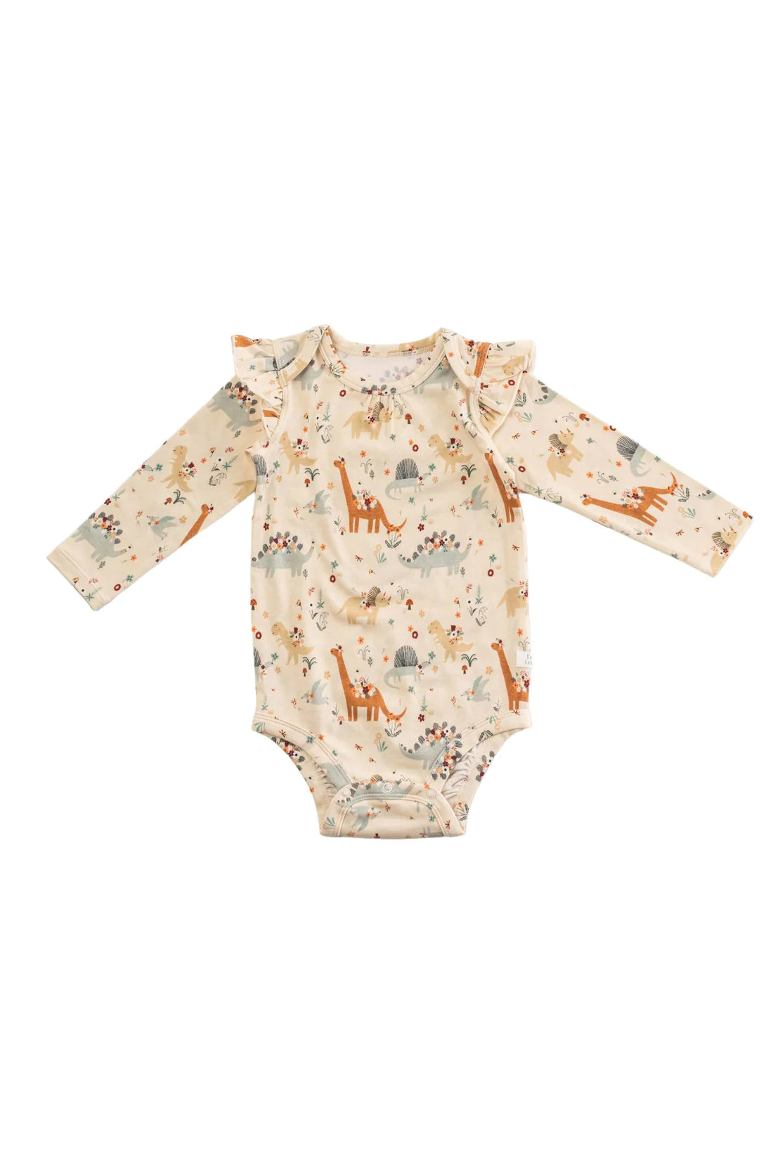Ruffle Long Sleeve Bodysuit - Dinomite