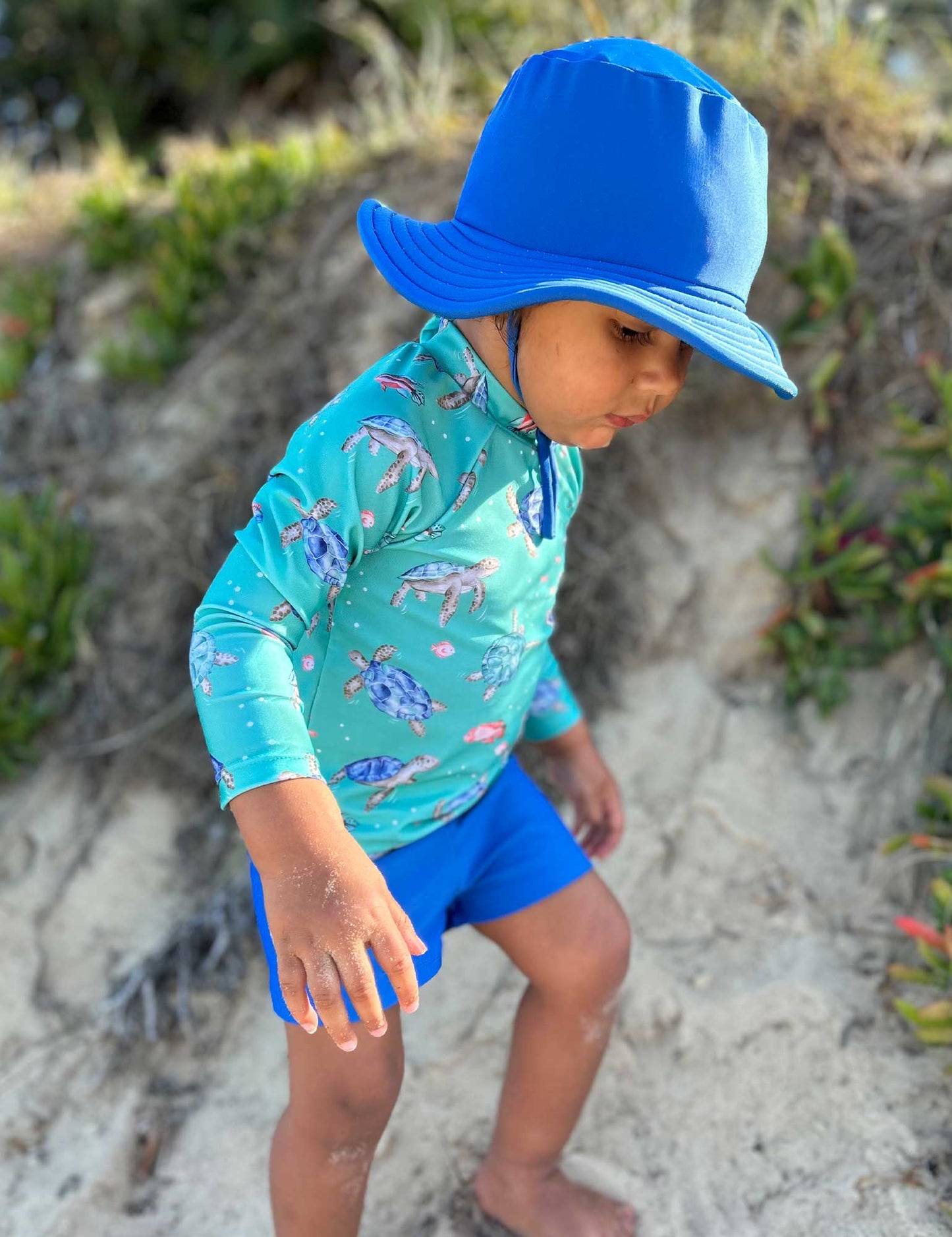 Broad Brim Swim Hat - Nile