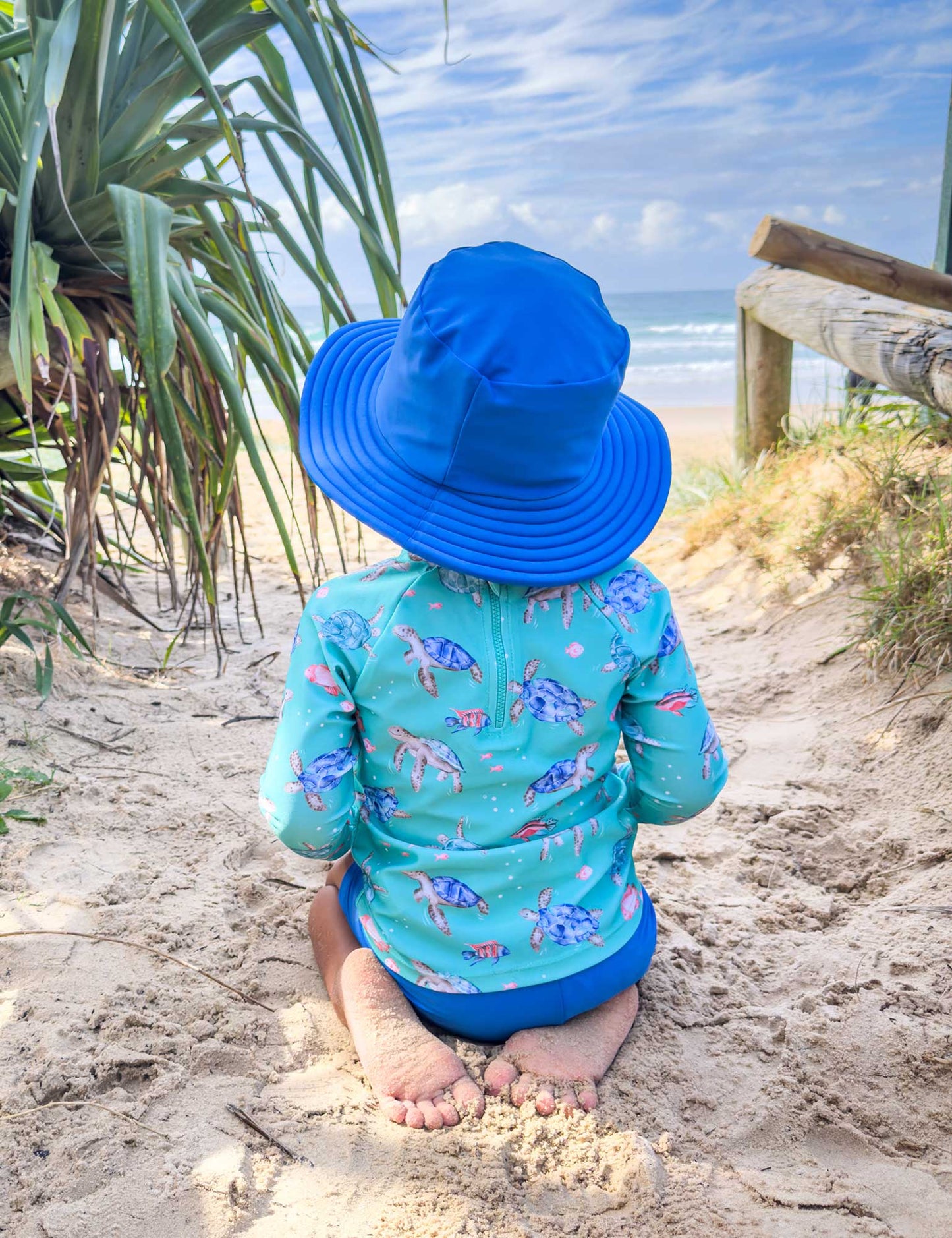 Broad Brim Swim Hat - Nile
