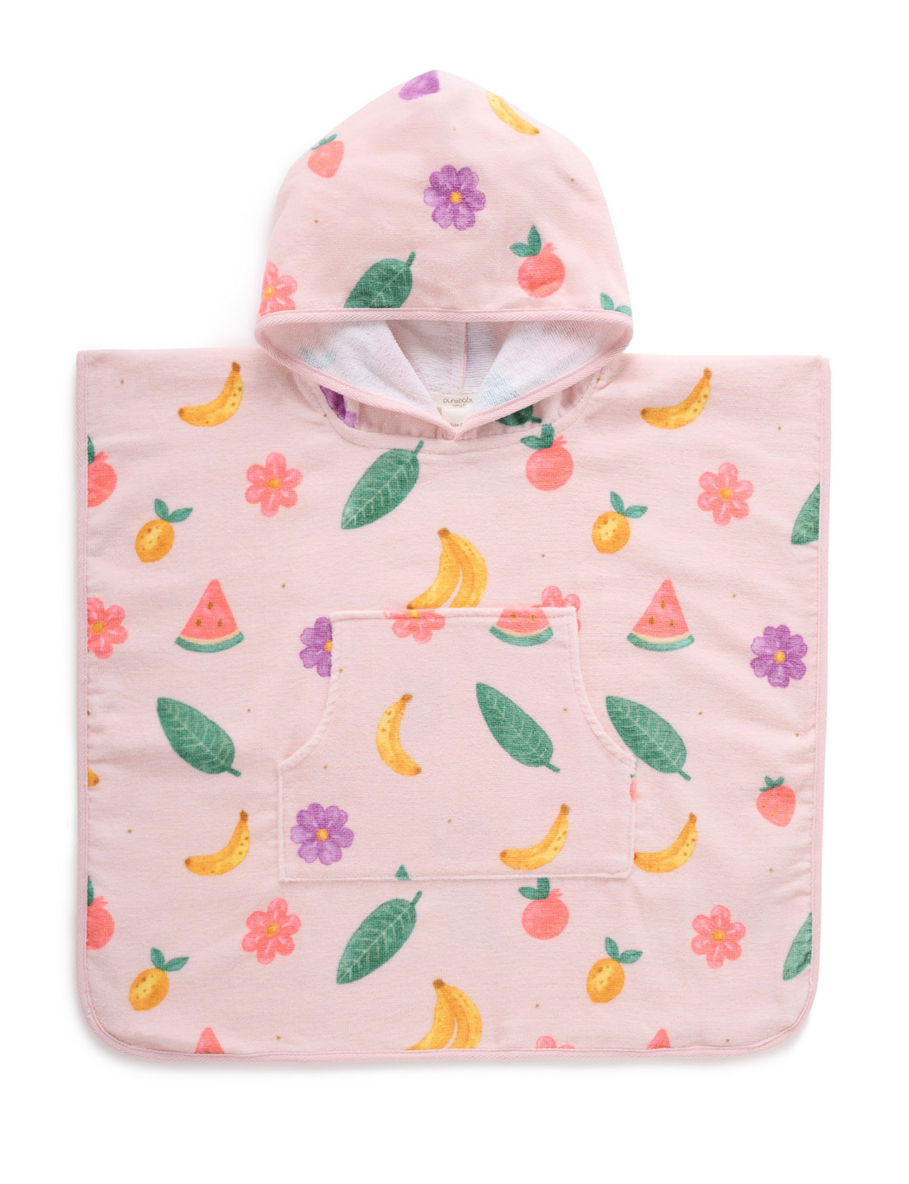 Towelling Poncho - Tropical Fruit