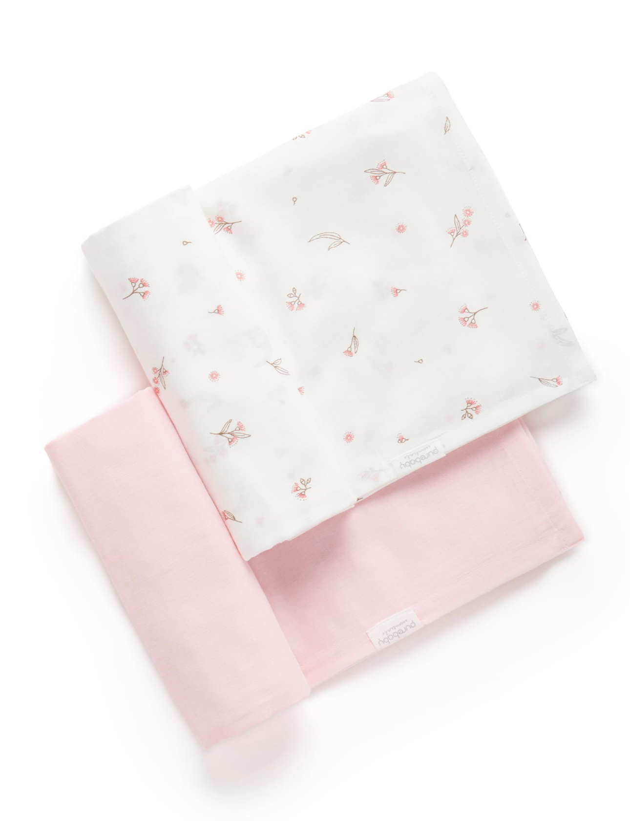 2 Pack Pink Blossom Muslin Wrap