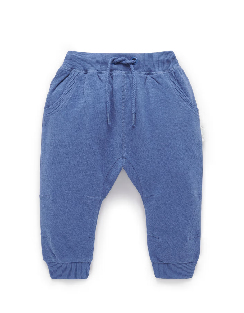 Slouchy Track Pant in Canal