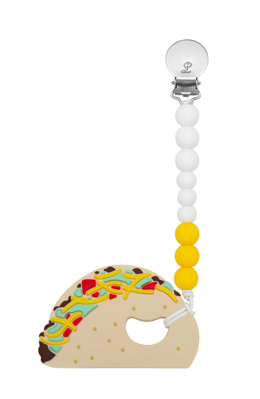 Silicone Teether Set - Taco