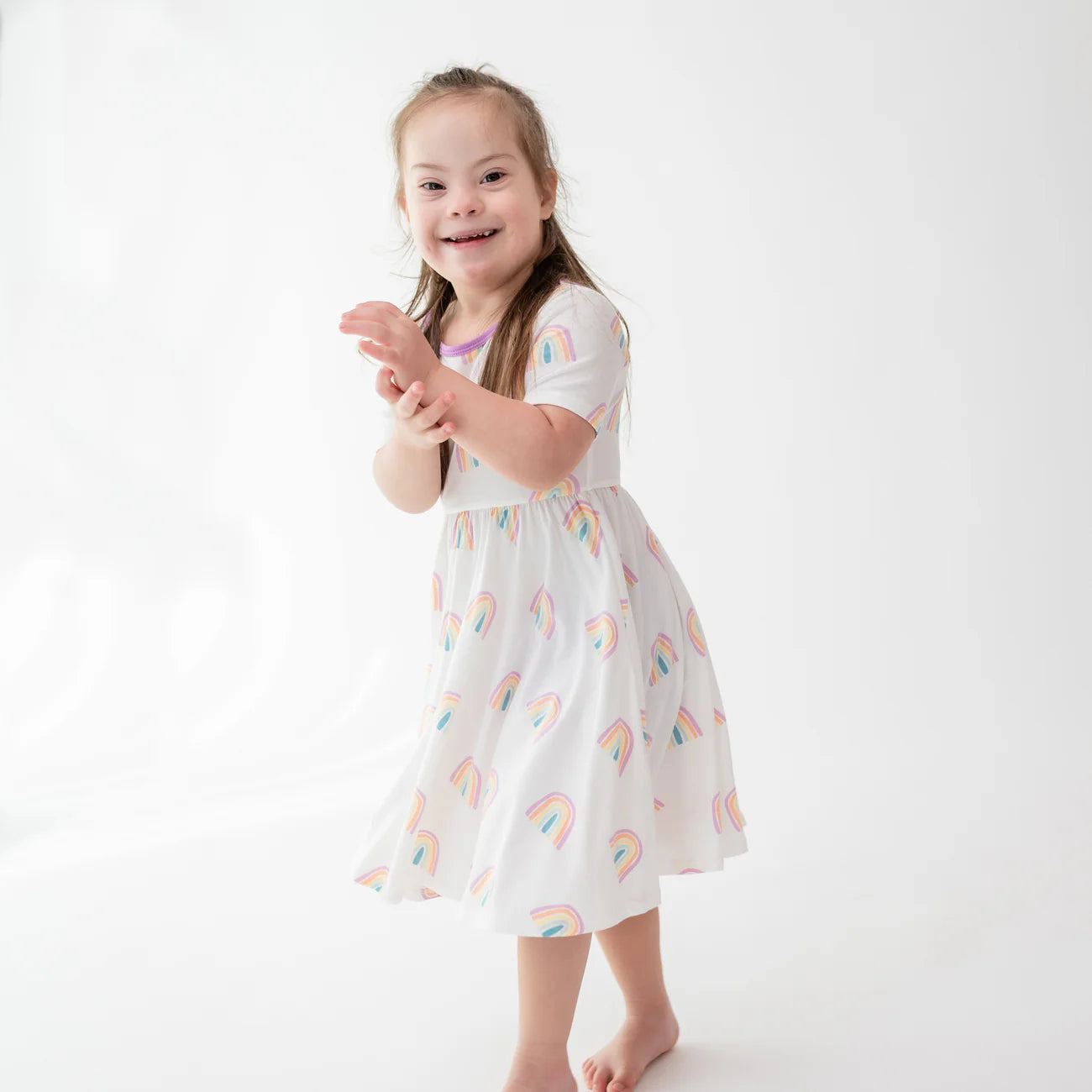 Twirl Dress in Poi Rainbow