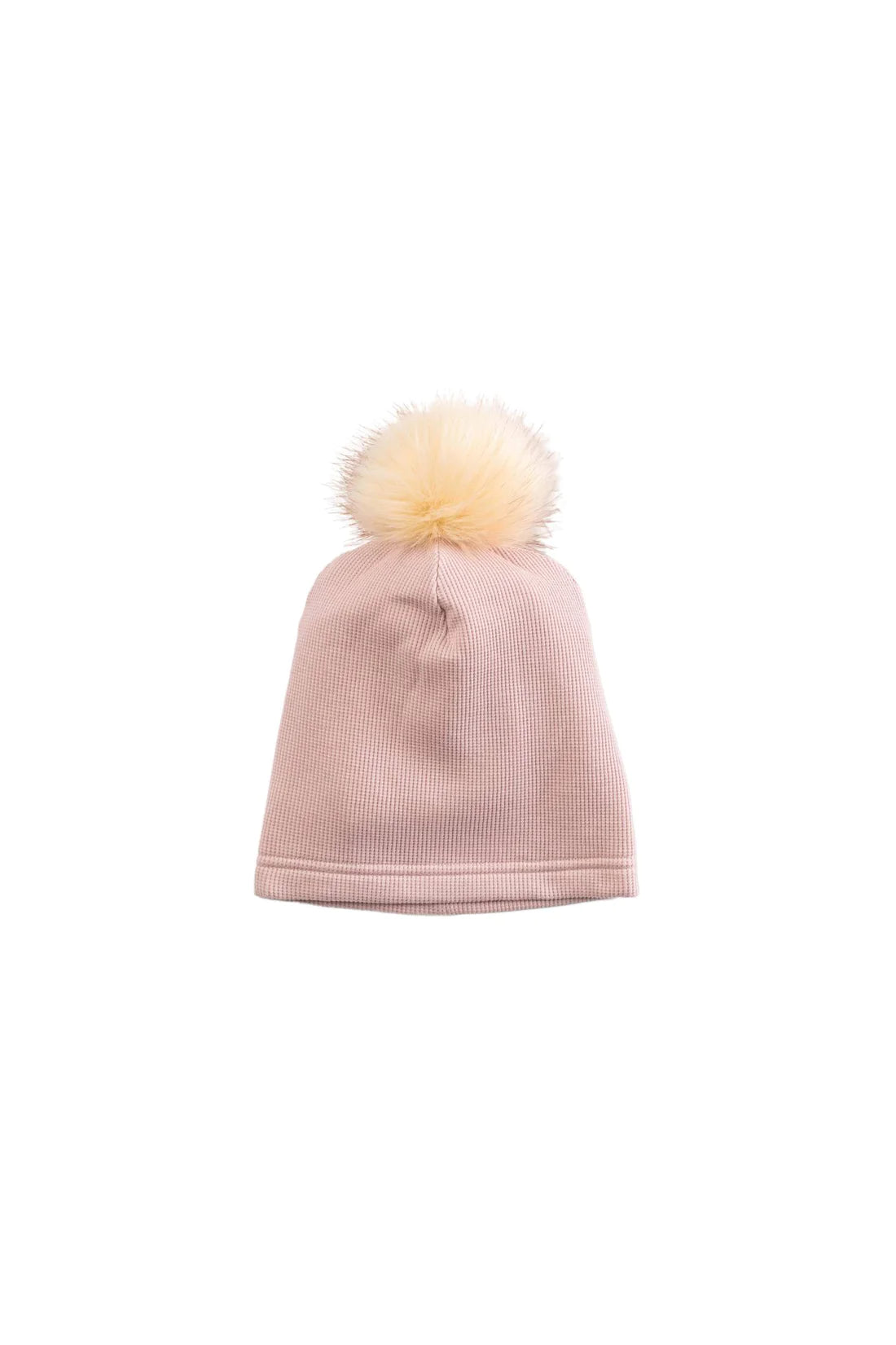 Waffle Pom Pom Hat