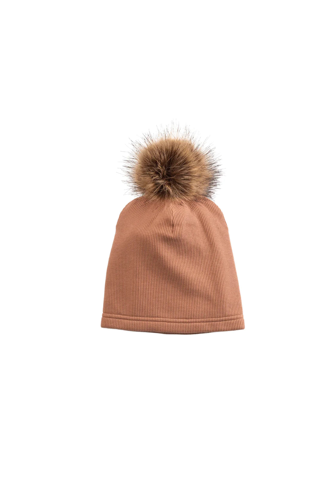 Waffle Pom Pom Hat