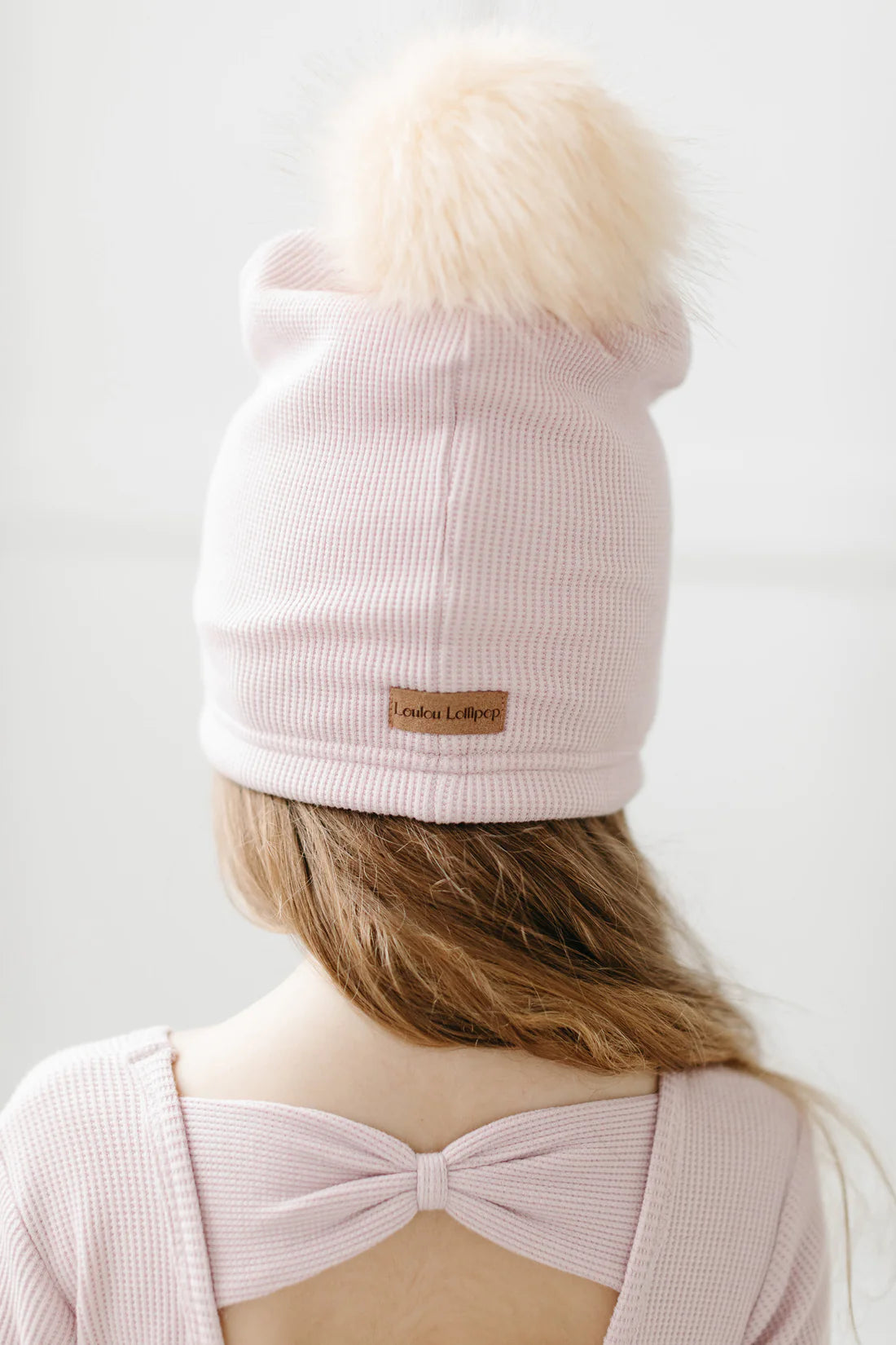 Waffle Pom Pom Hat