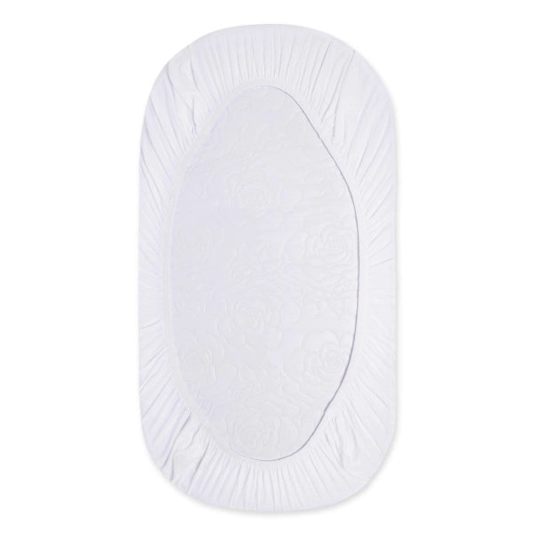 Solid Bassinet Sheet in Cloud