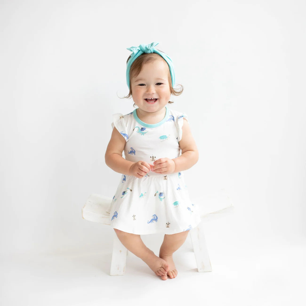 Twirl Bodysuit Dress in Dragon