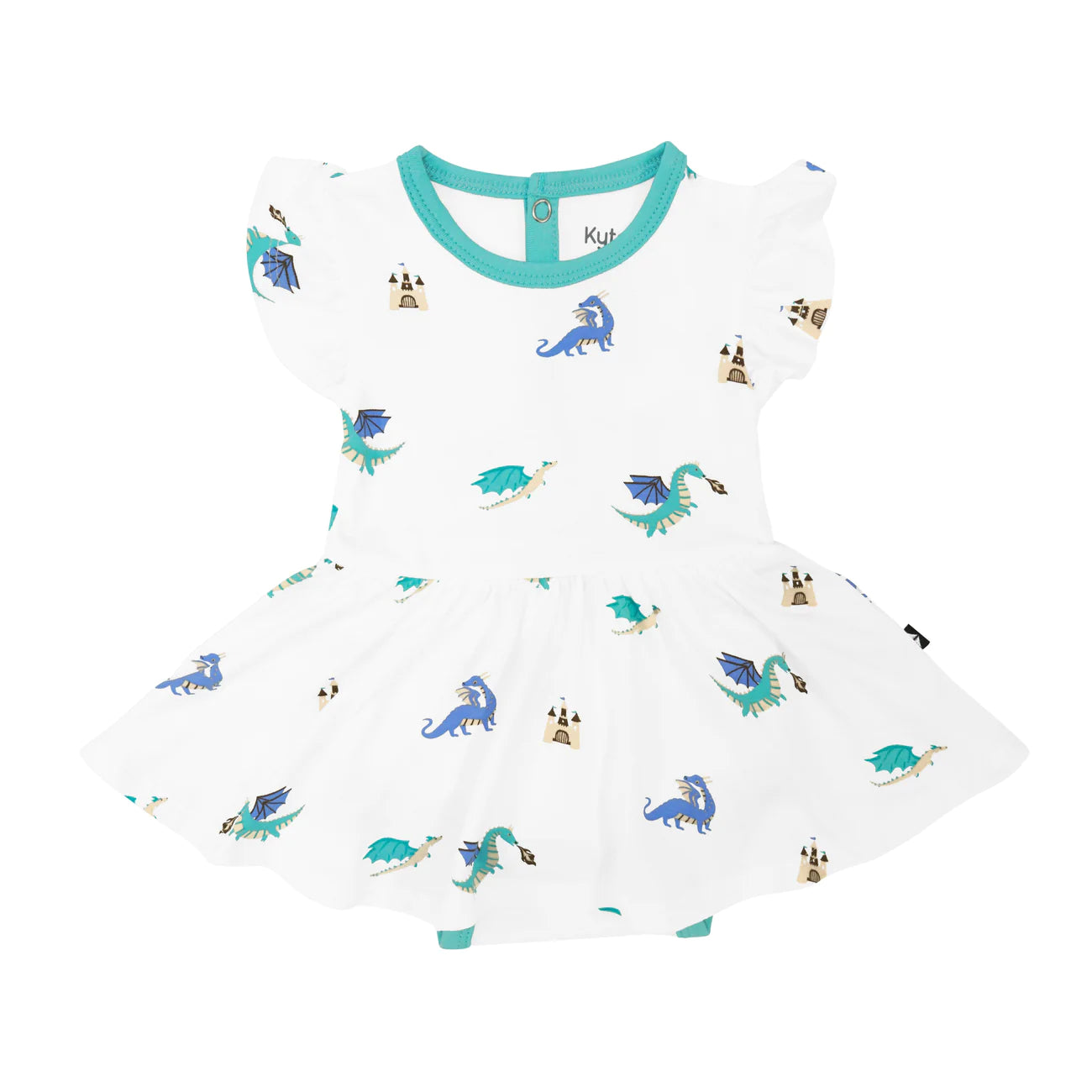 Twirl Bodysuit Dress in Dragon