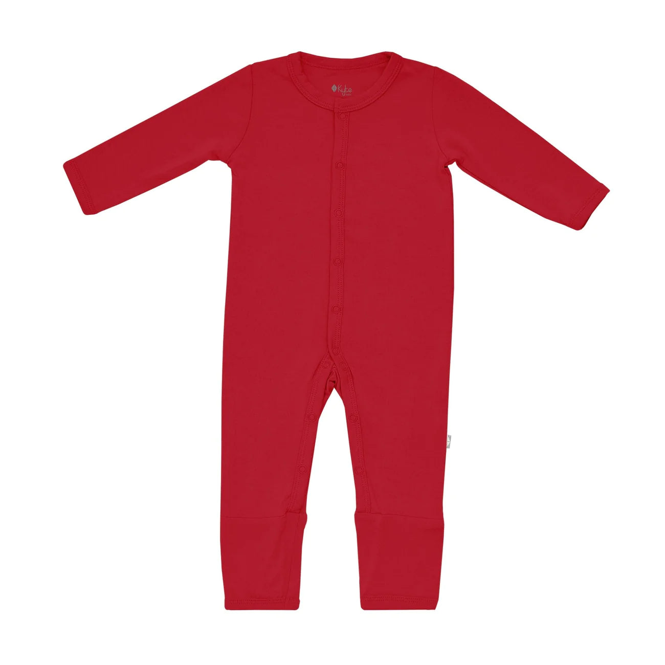 Button up Romper in Cardinal
