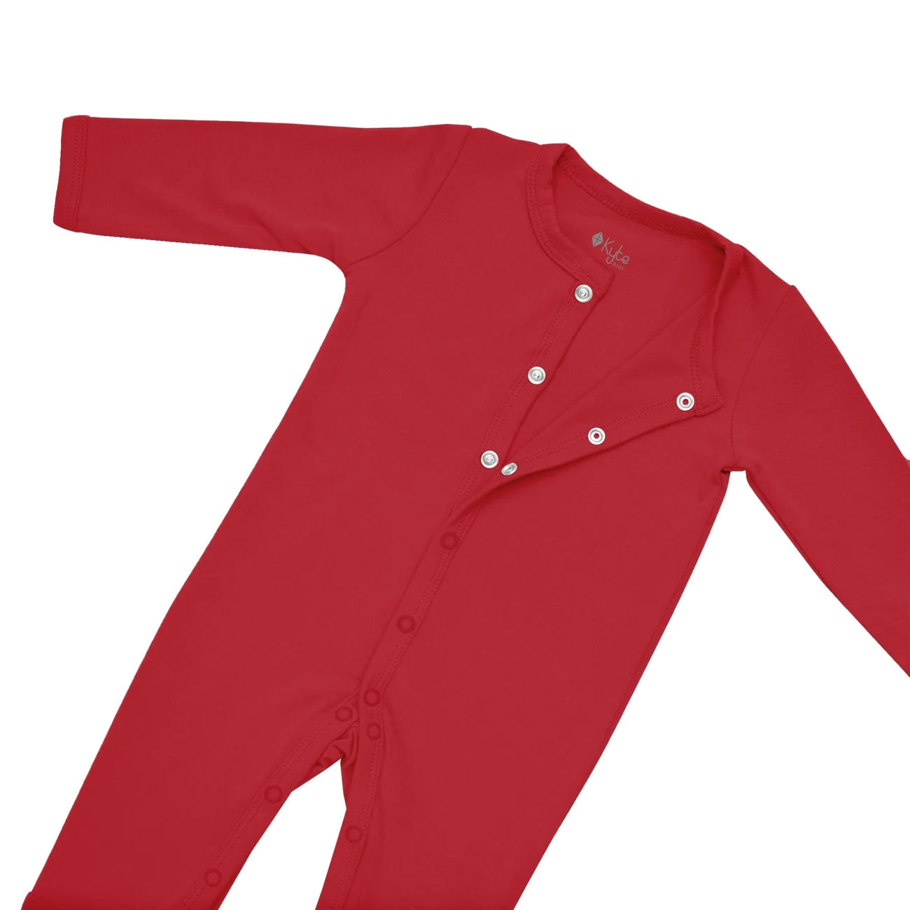 Button up Romper in Cardinal