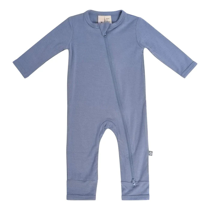 Zippered Romper in Slate