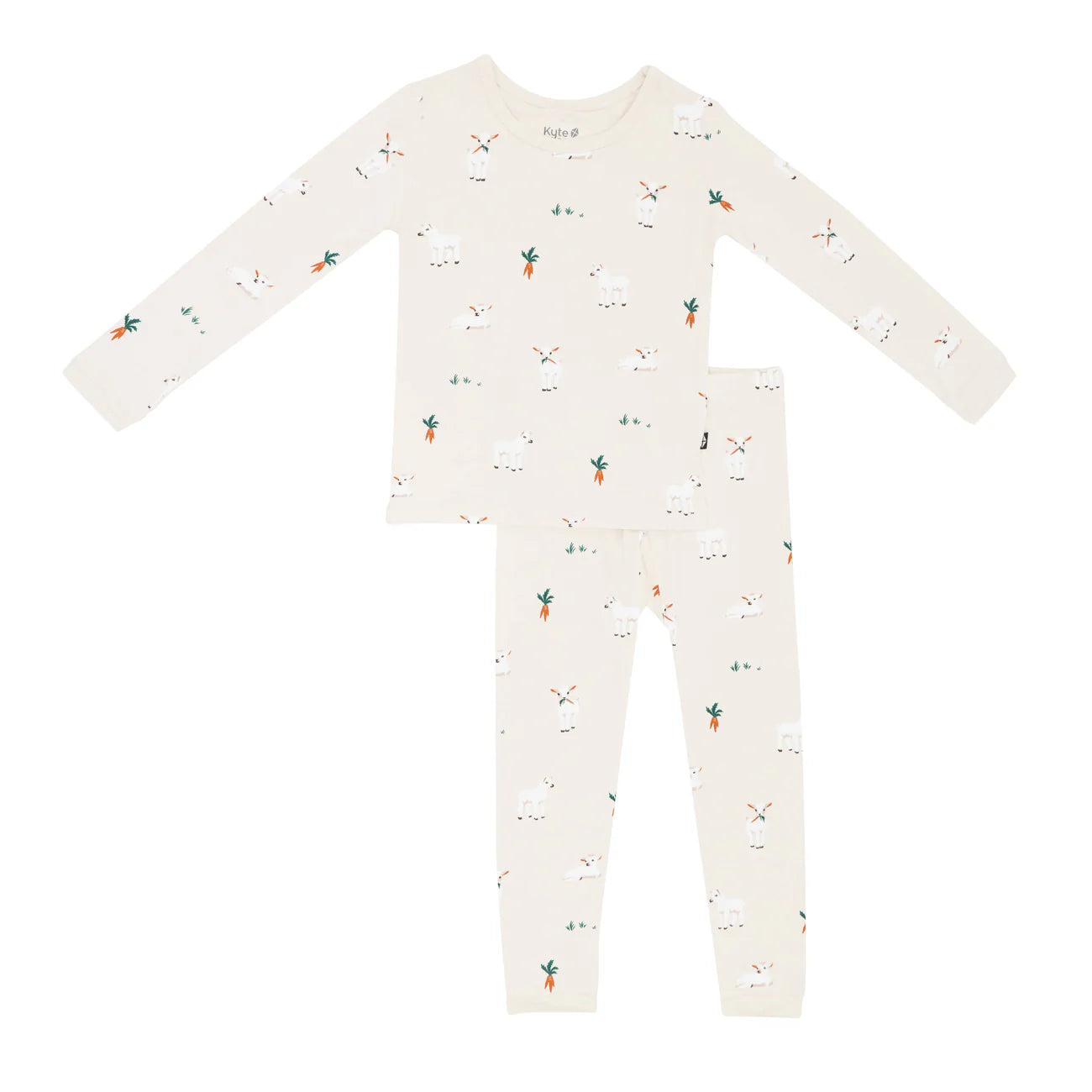Toddler Long Sleeve Pajamas in Goat