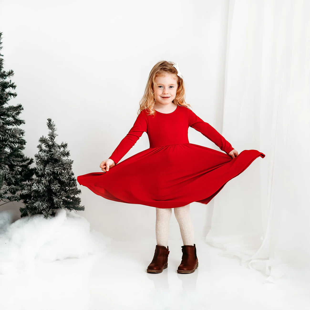 Long Sleeve Twirl Dress