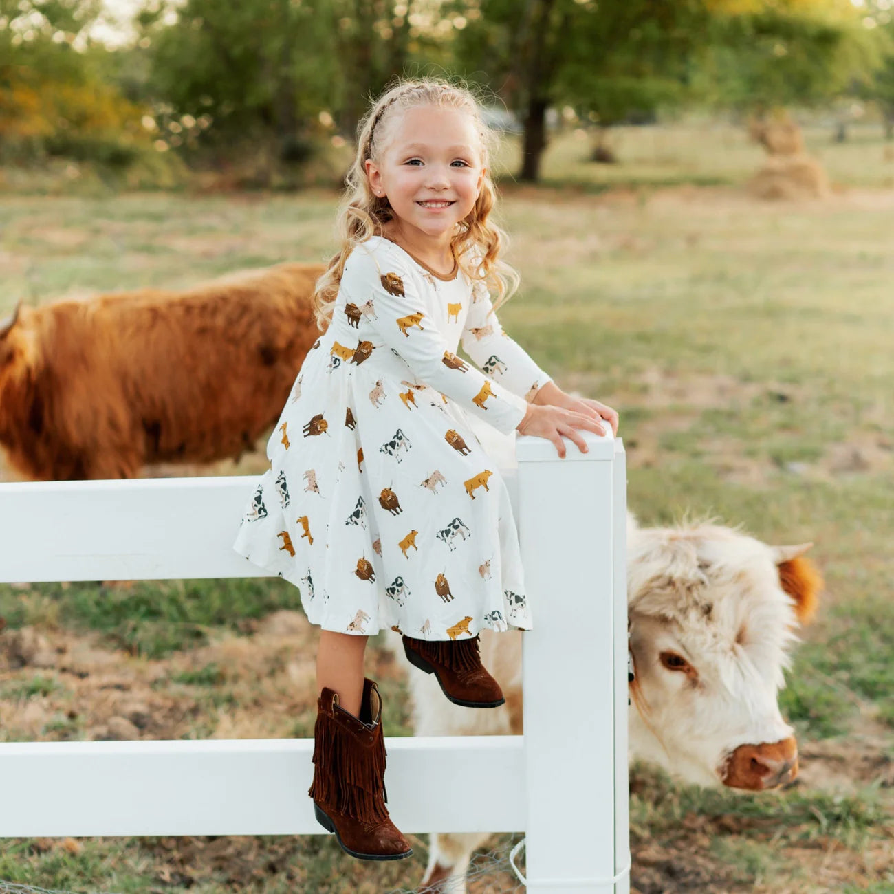 Long Sleeve Twirl Dress