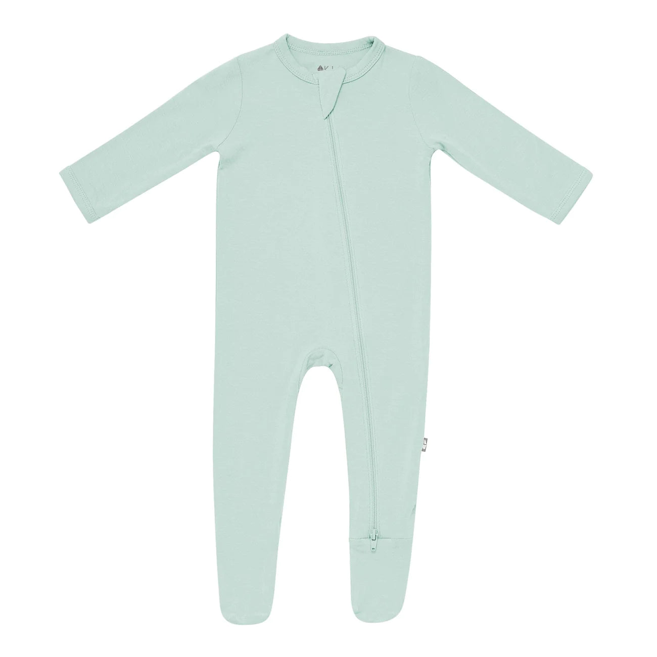 Zippered Footie in Sage