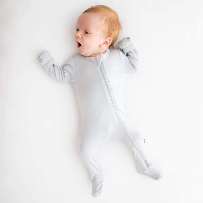 Zippered Footie in Storm