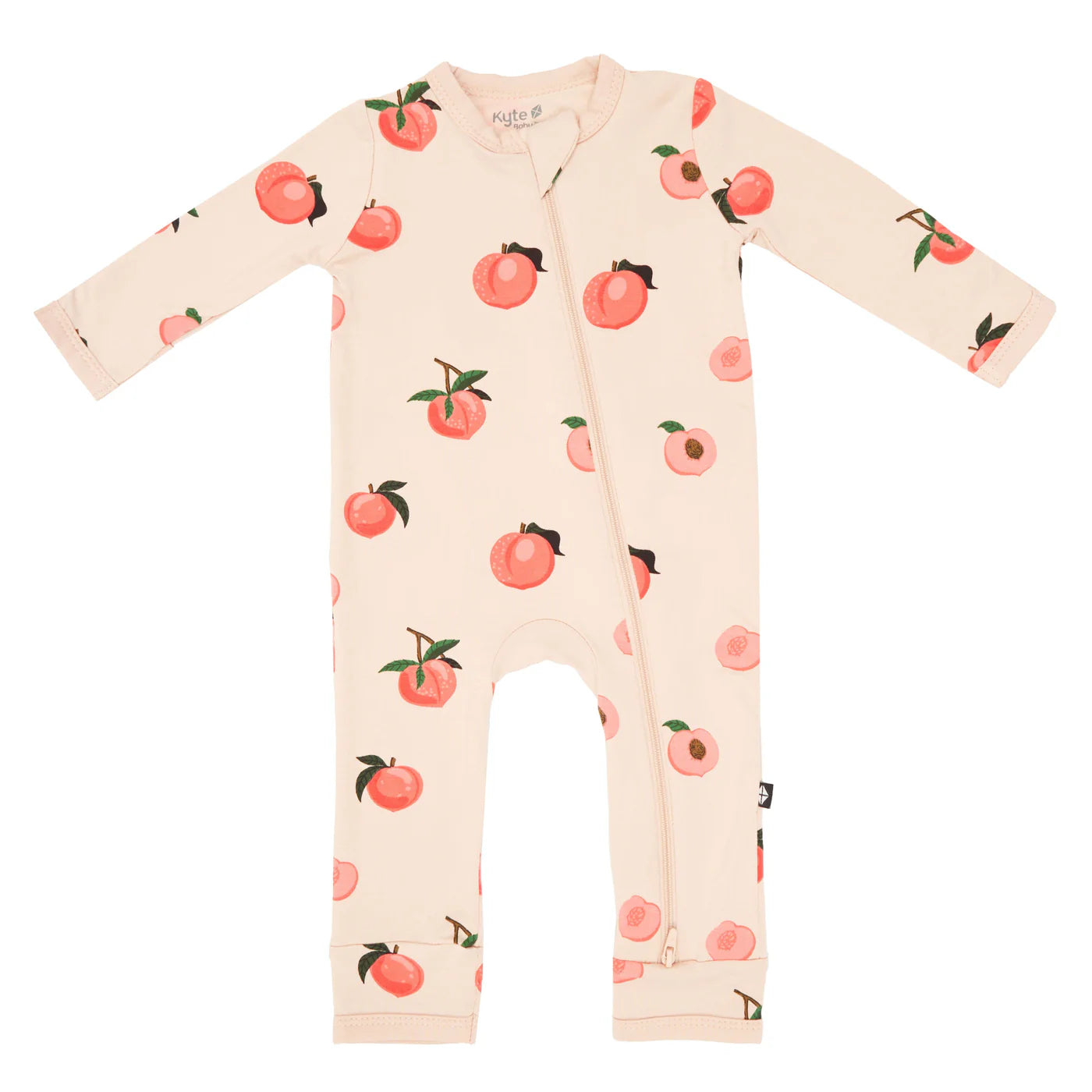 Zippered Romper in Peach