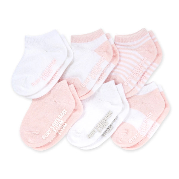 Solid & Stripes Baby Ankle Socks 6 Pack