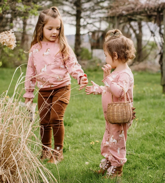 Horse Love Organic Cotton Baby Girl Jumpsuit