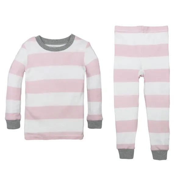 Rugby Stripe Organic Pajama Set 2