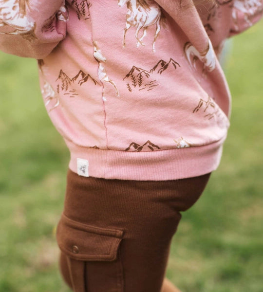 Horse Love Organic Girl Shirt and Pants Set