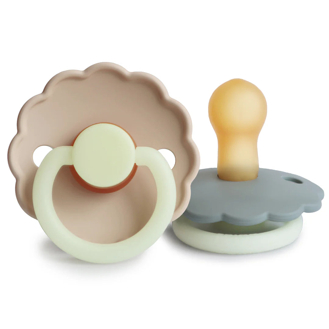 Daisy Night Natural Rubber Pacifier |2PK