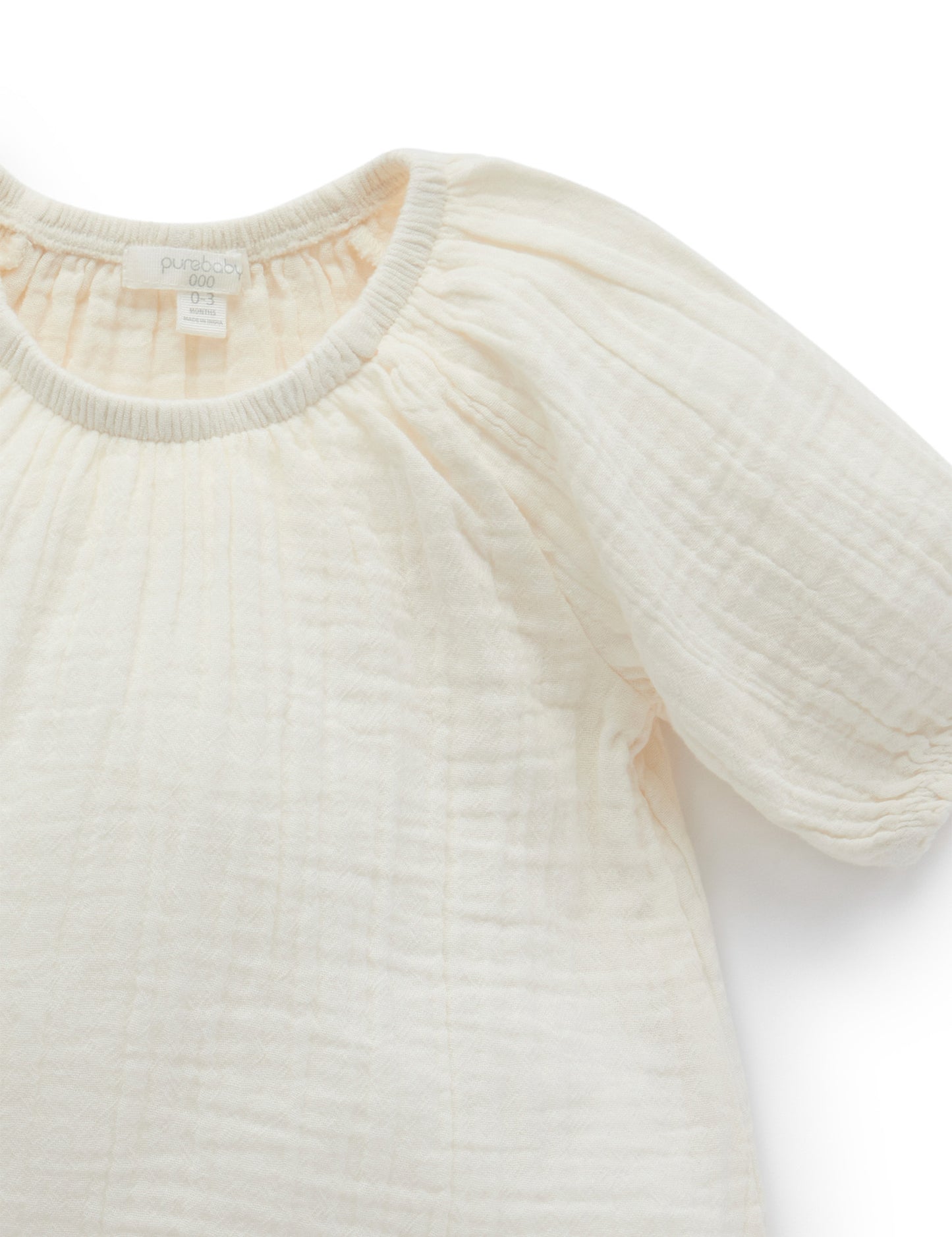 Pull On Blouse - Cloud