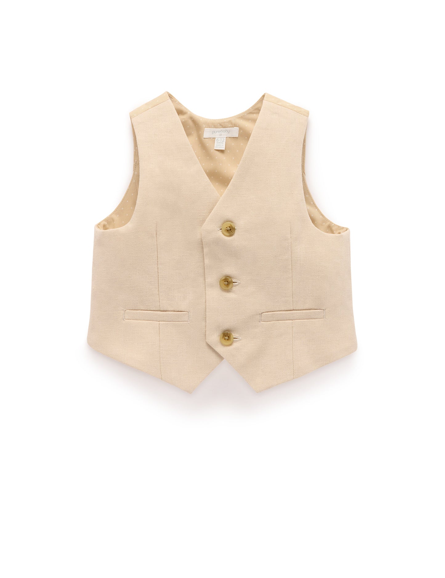 Classic Suit Vest in Desert