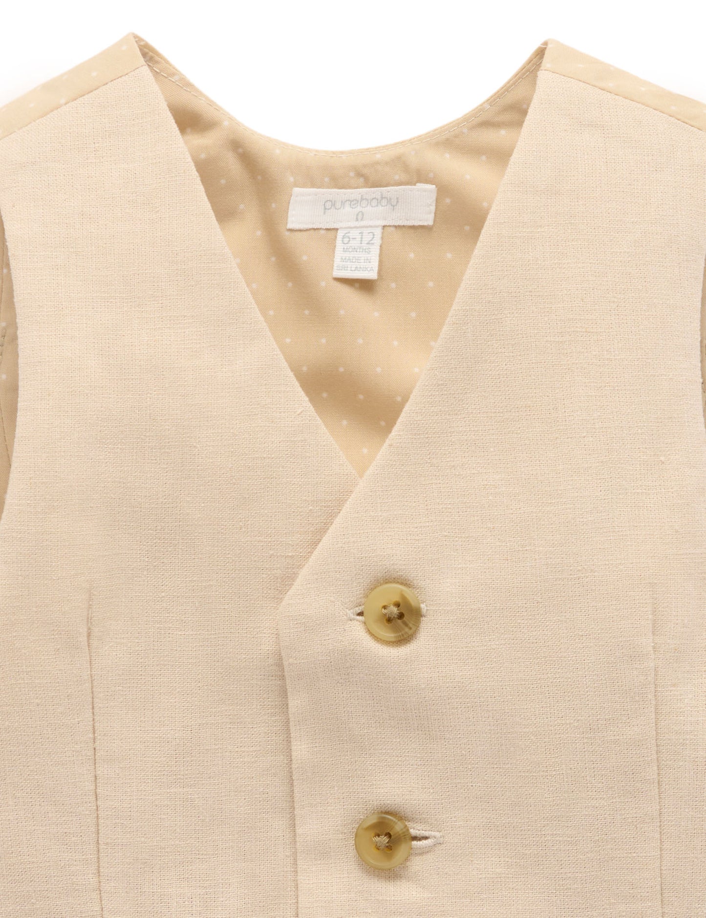 Classic Suit Vest in Desert