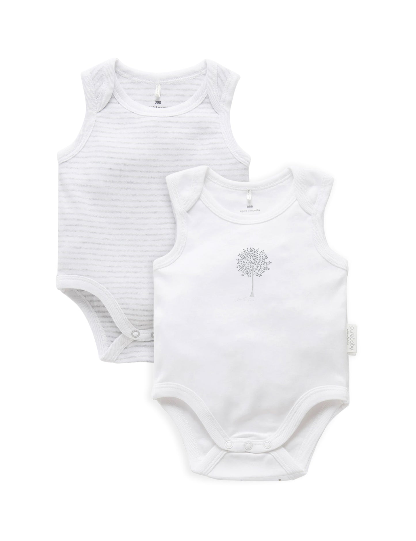 2 Pack Singlet Bodysuit