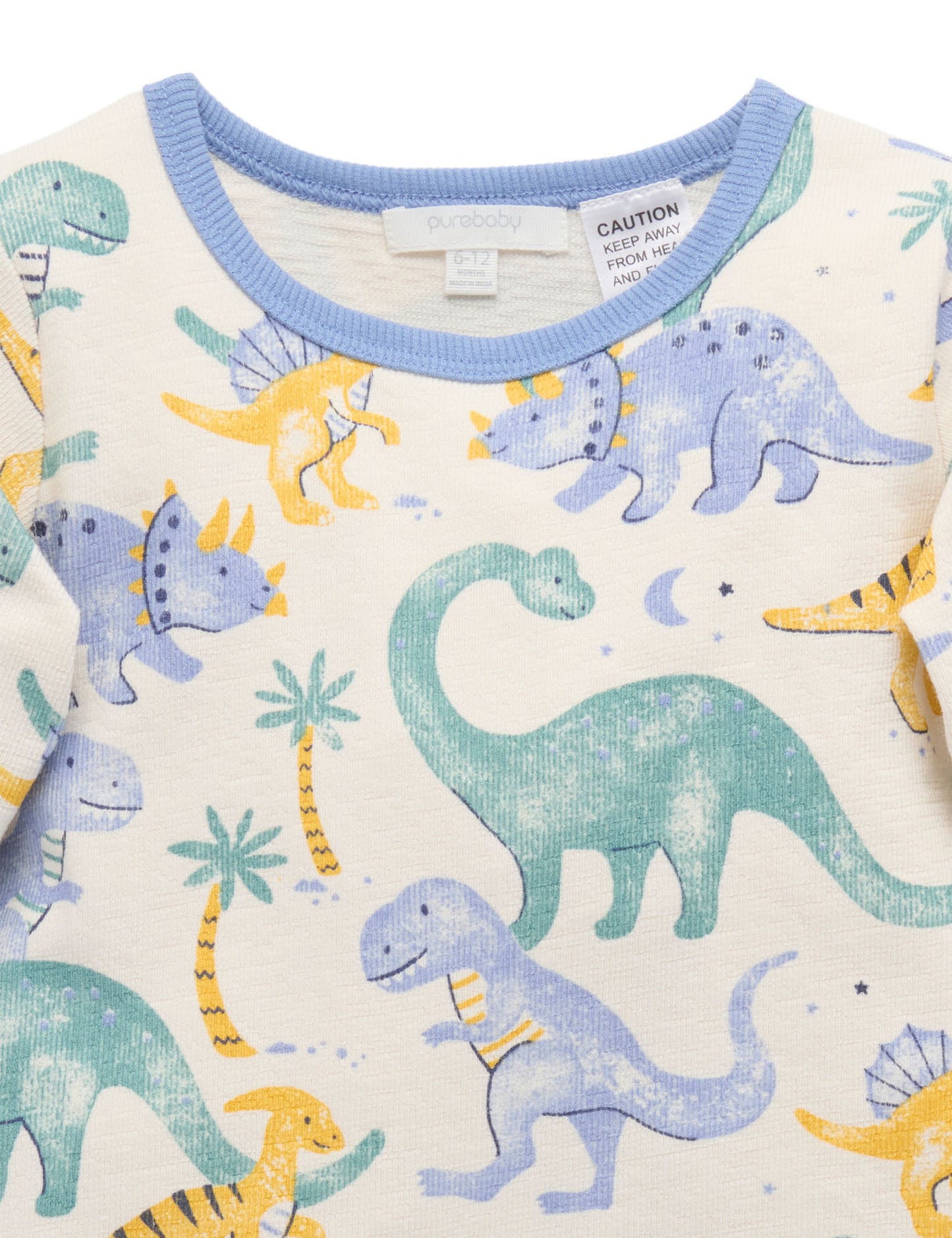 LS Textured Dinosaur PJ Set