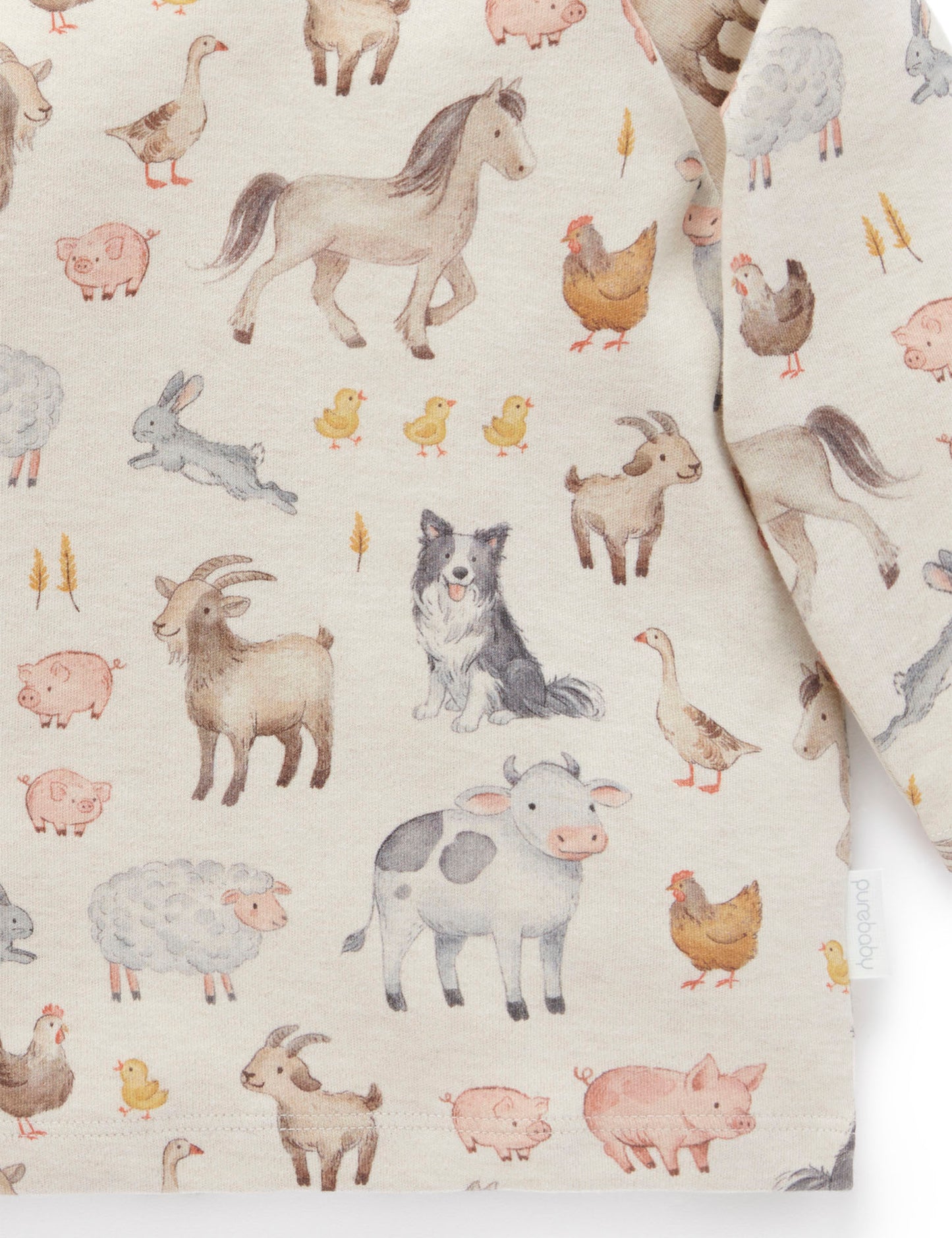Farm Animals Thick LS Tee