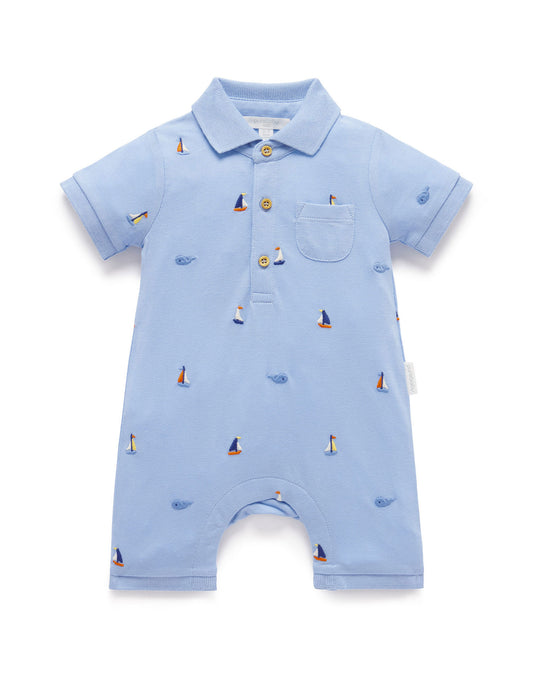 Yacht Polo S/S Growsuit