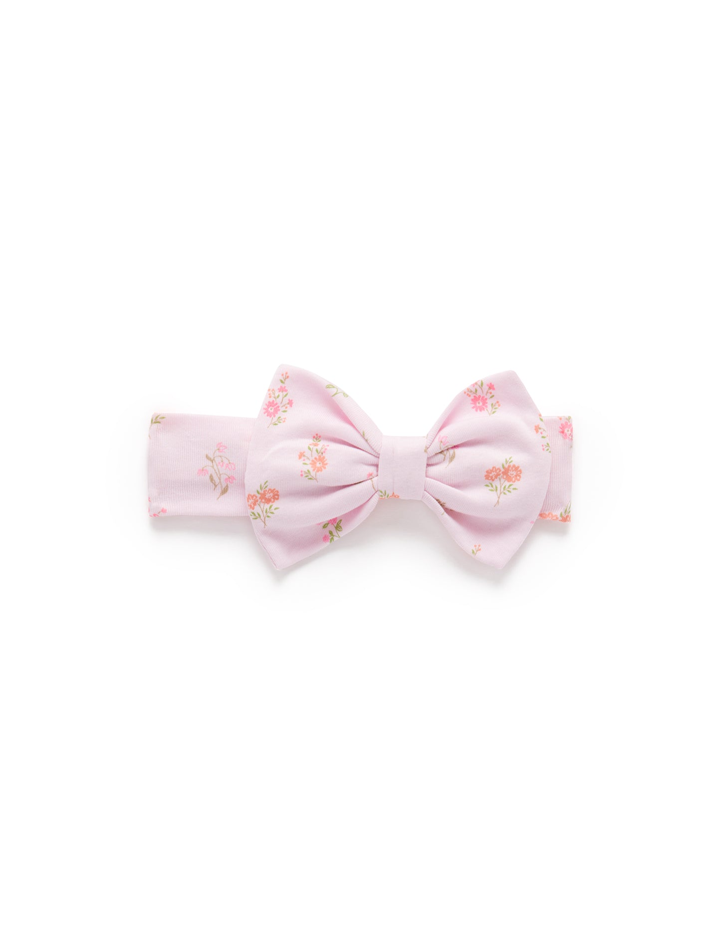 Knit Bow Headband in Aster