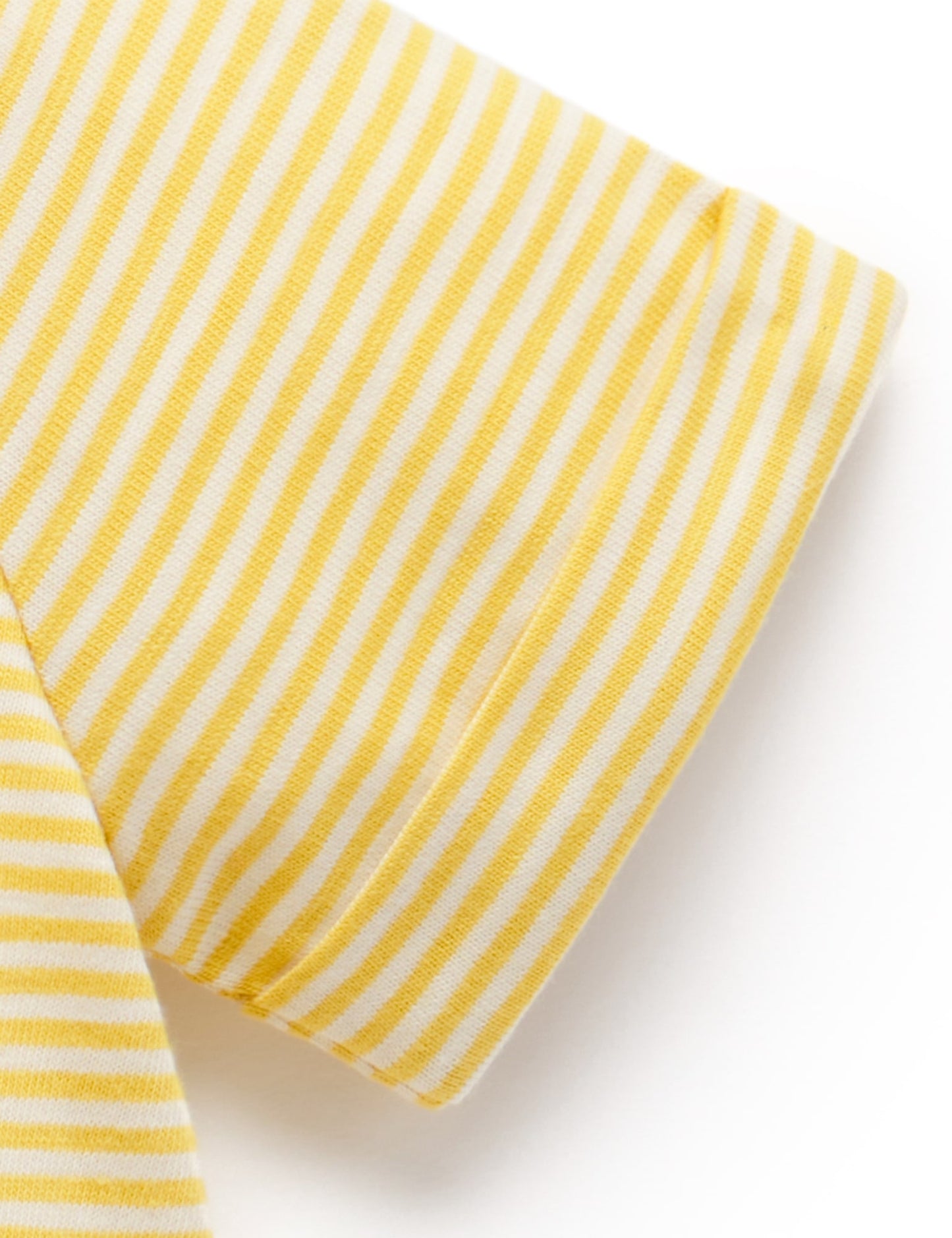 Striped Short Growsuit in Yellow