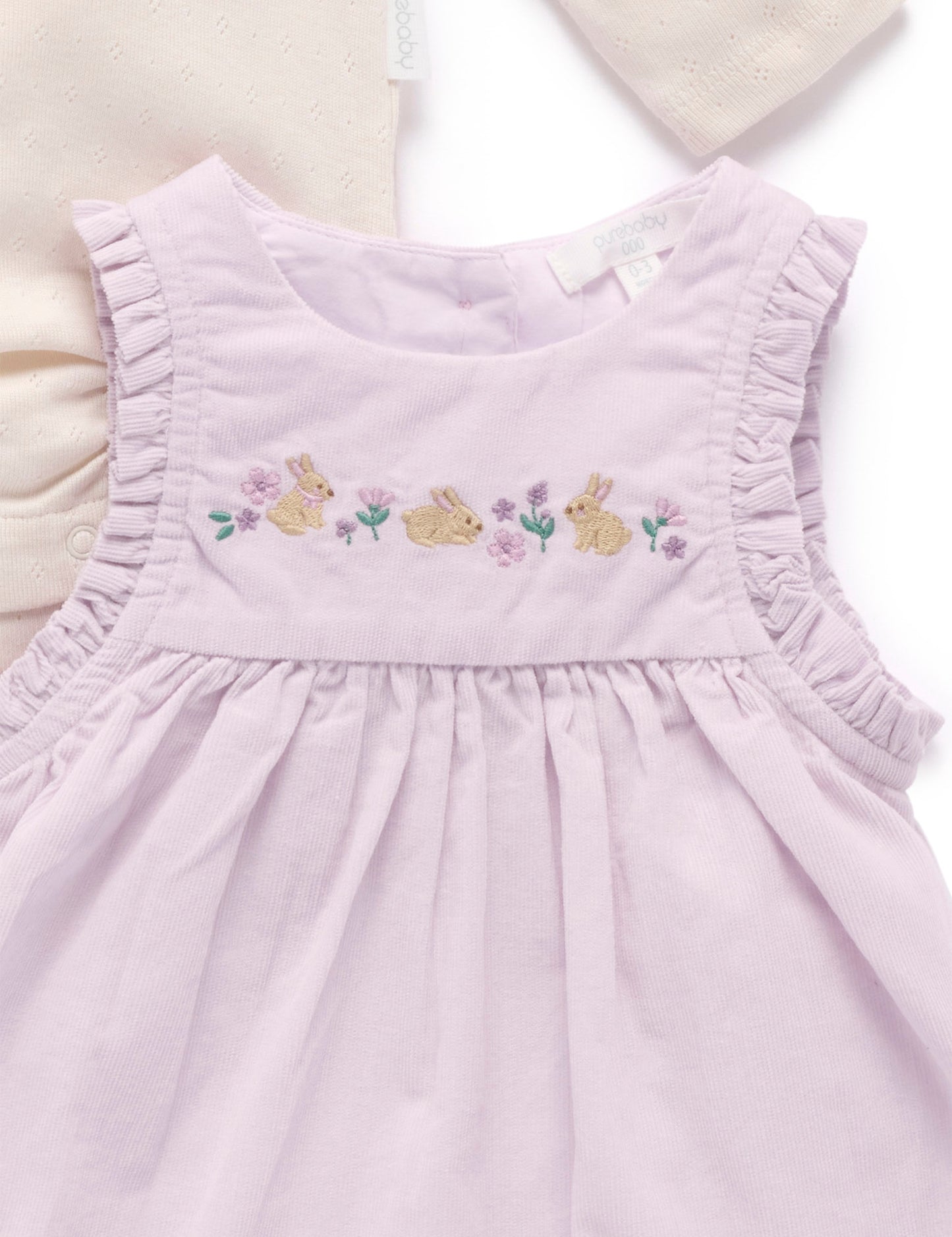 Bunny Pinnie Set in Primrose