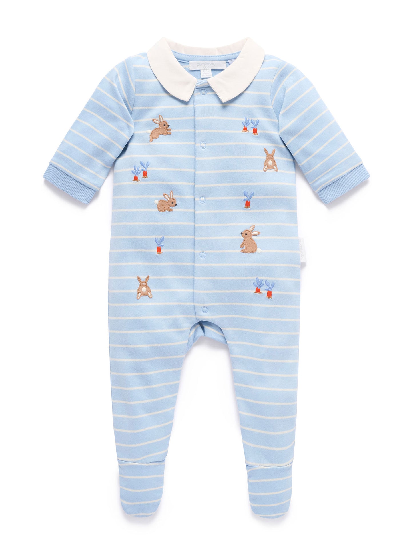Thick Stripe Bunny Growsuit
