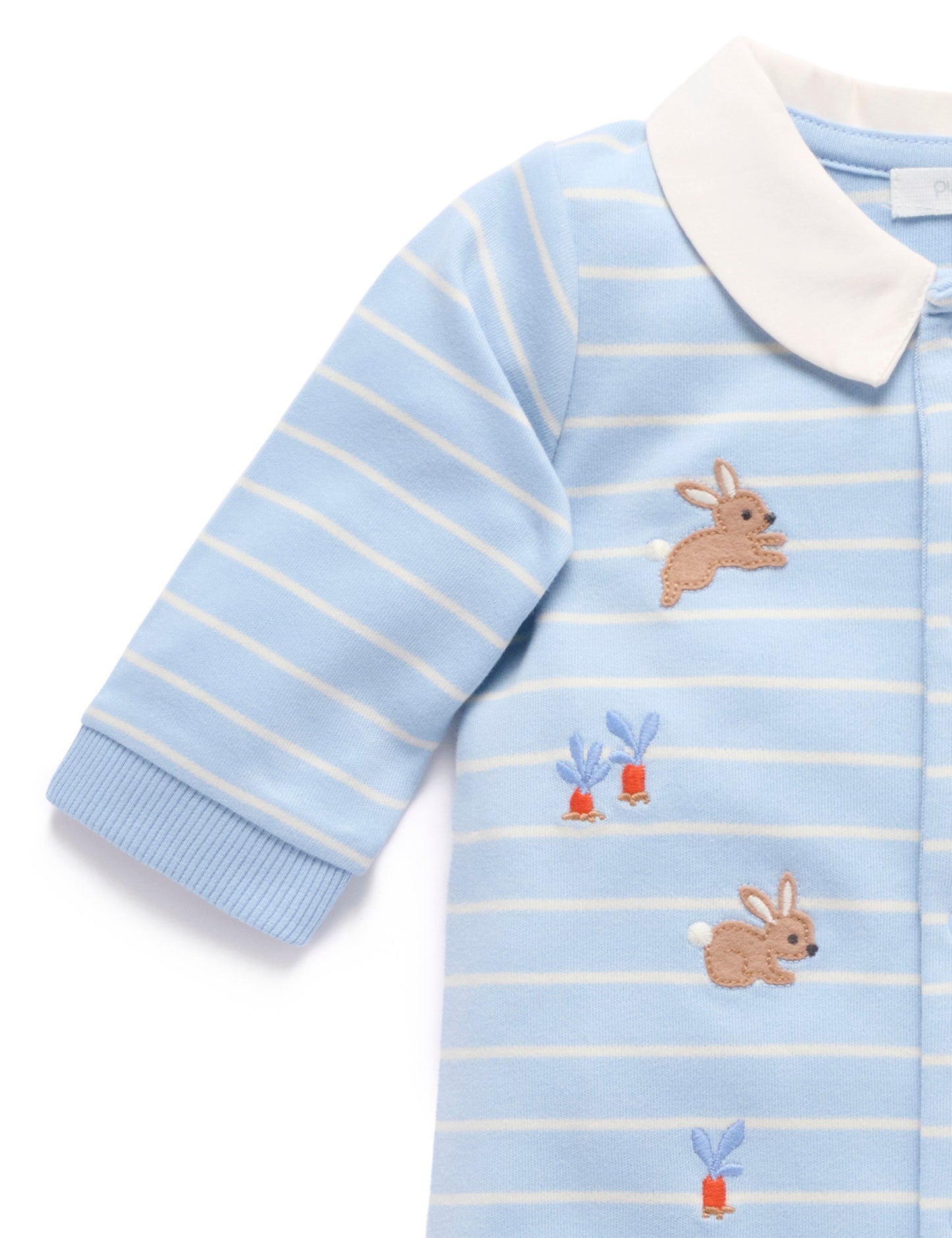 Thick Stripe Bunny Growsuit