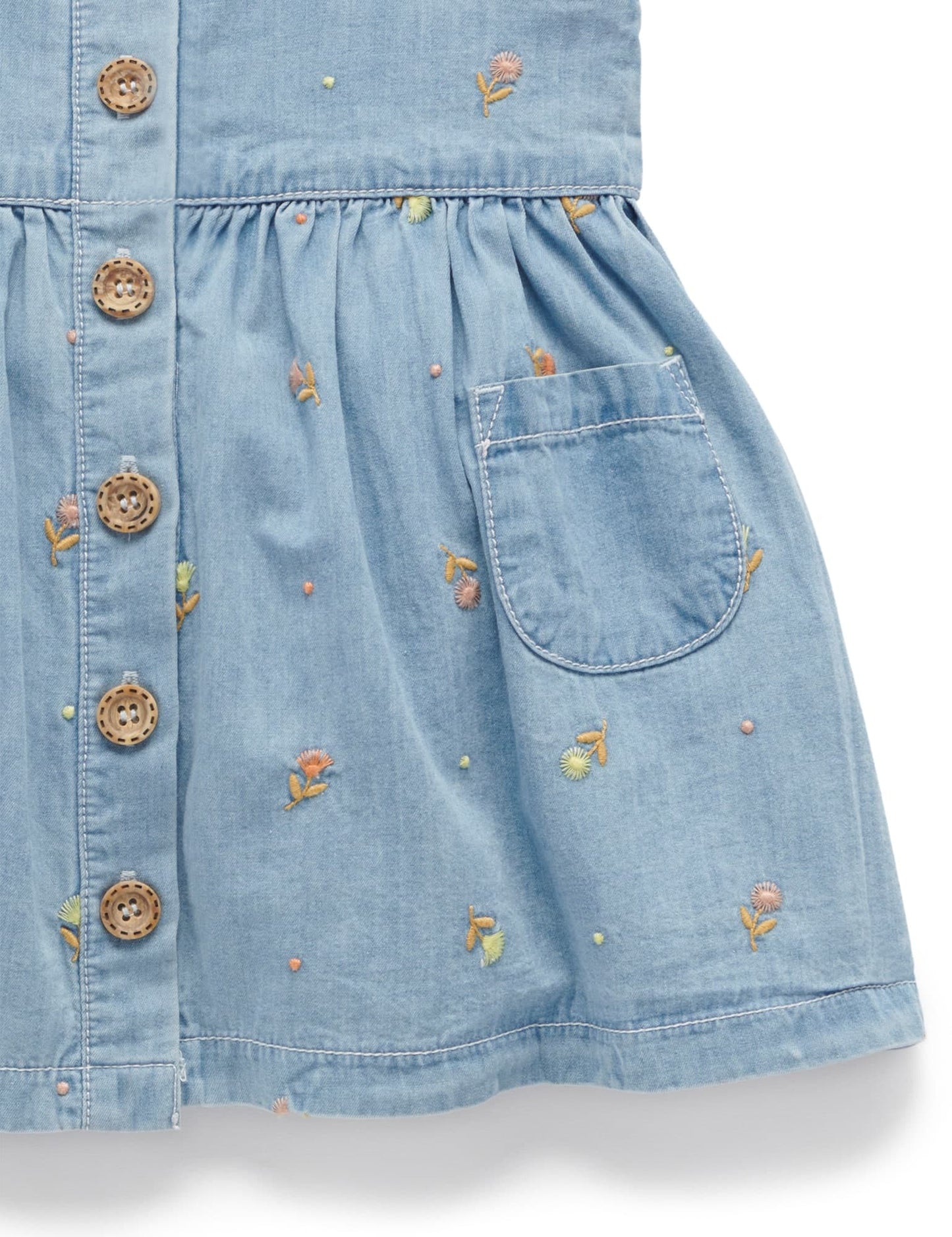 Embroidered Pinnie - Tufted Floral Broderie