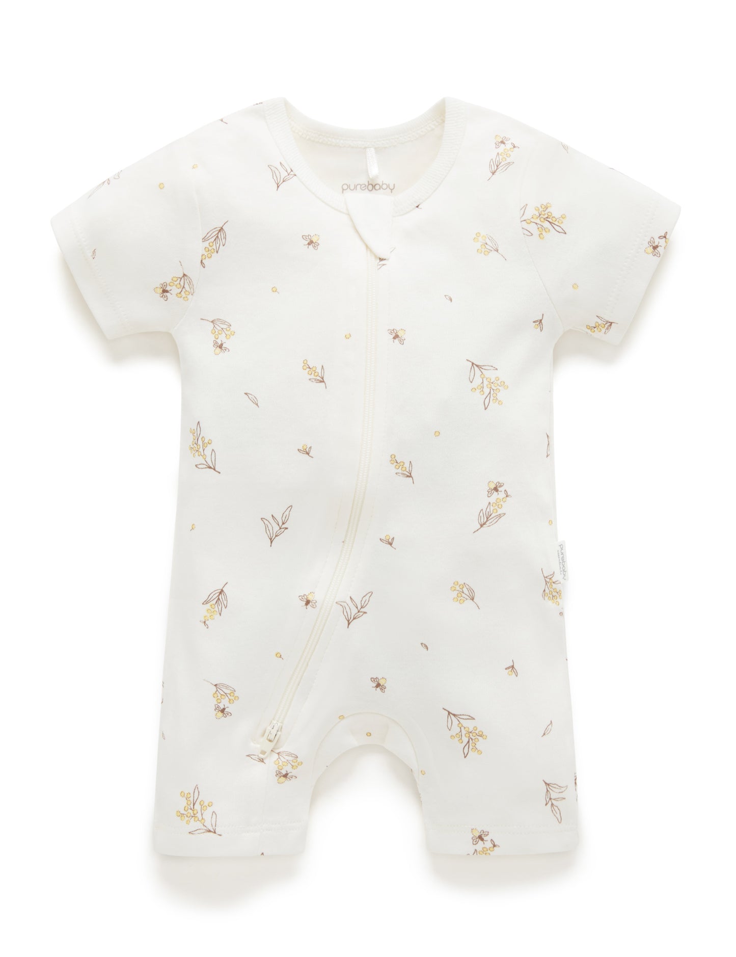 S/S Short Leg Zip Growsuit