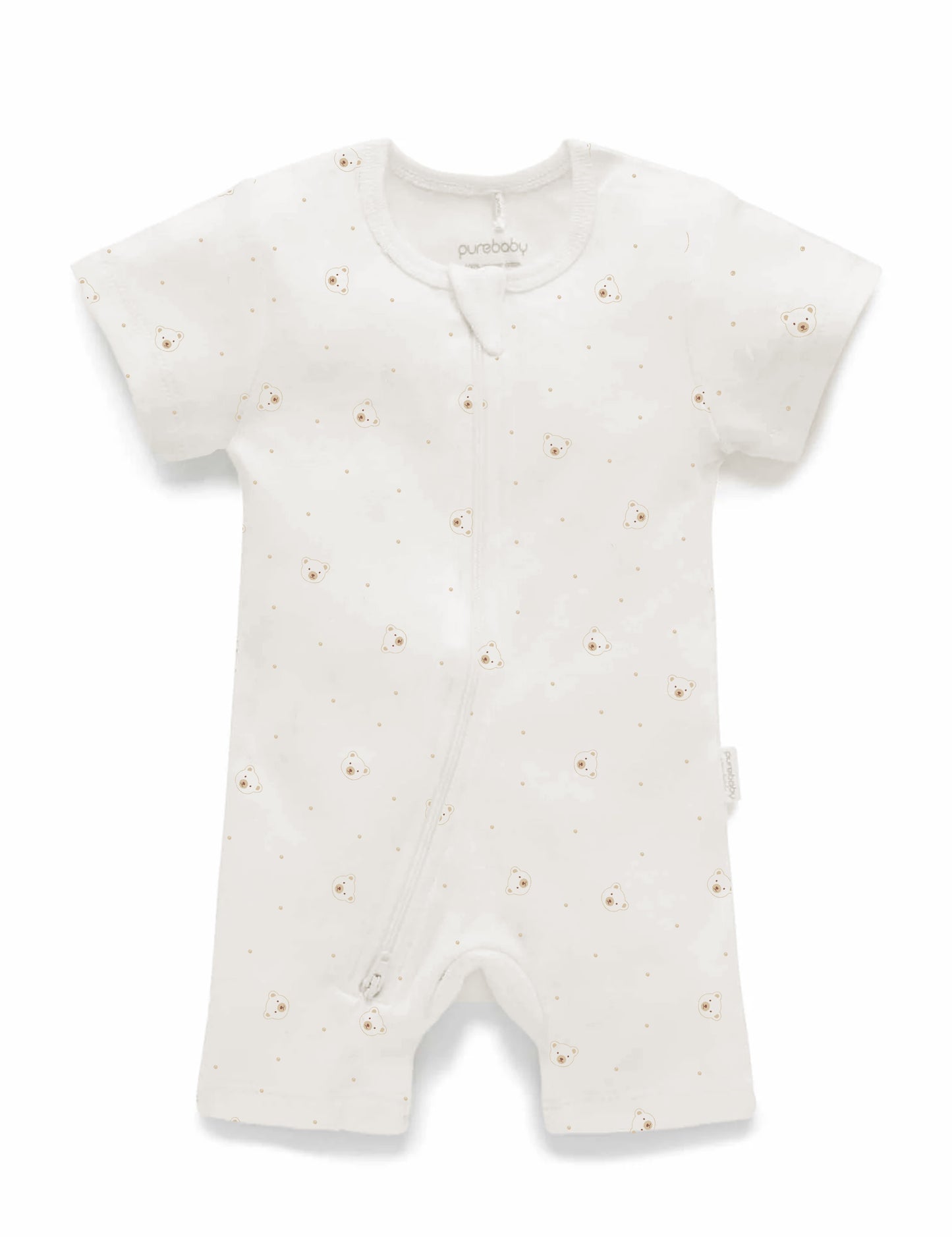 S/S Short Leg Zip Growsuit